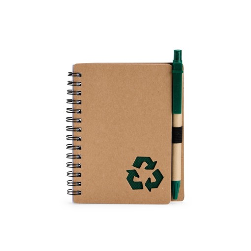 CADERNO ECOLÓGICO COM CANETA para empresas
