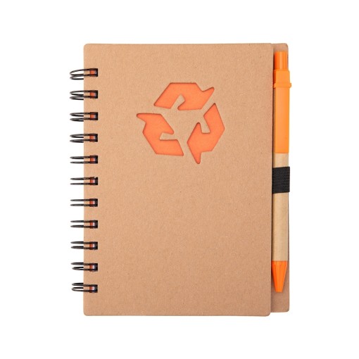 CADERNO ECOLÓGICO COM CANETA Personalizado