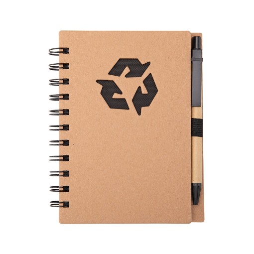 CADERNO ECOLÓGICO COM CANETA Personalizado