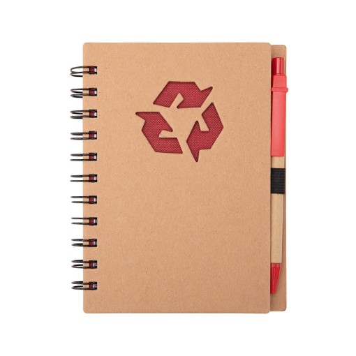 CADERNO ECOLÓGICO COM CANETA Personalizado