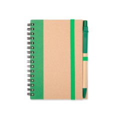 CADERNO ECOLÓGICO COM CANETA com sua marca
