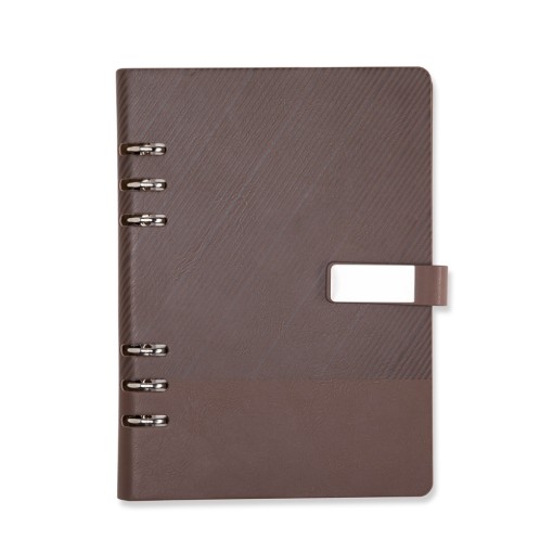 CADERNO FICHÁRIO COURO SINTÉTICO Personalizado