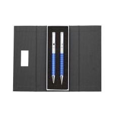 KIT CANETA E LAPISEIRA DE METAL com logotipo