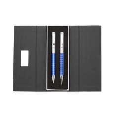 KIT CANETA E LAPISEIRA DE METAL com logotipo