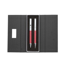 KIT CANETA E LAPISEIRA DE METAL com logotipo